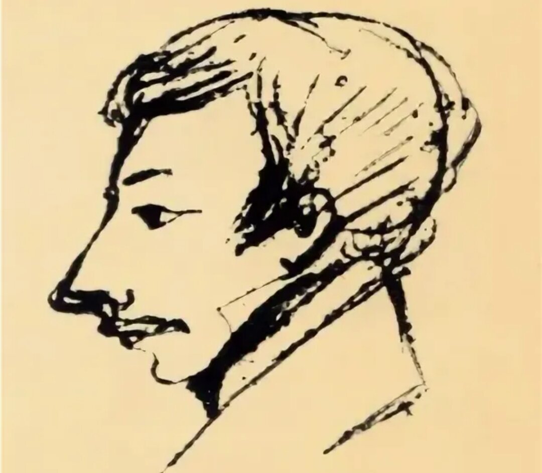 Кюхельбекер. Рисунок А. Пушкина