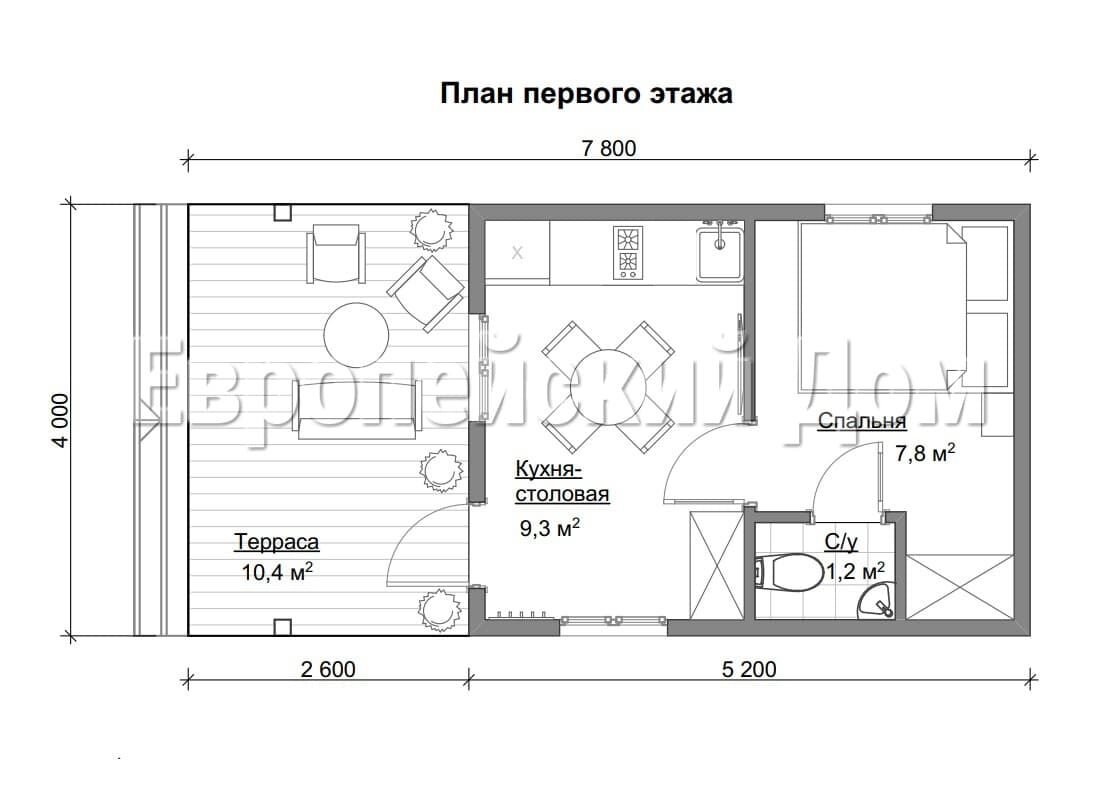 Планировка первого этажа. Источник фото: dom-bt.com