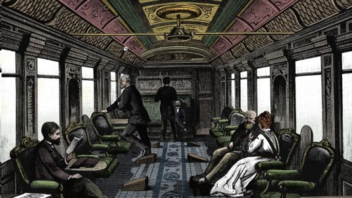 Фото: Библиотечный салон Orient-Express 1895 (С) The Print Collector/Getty Images