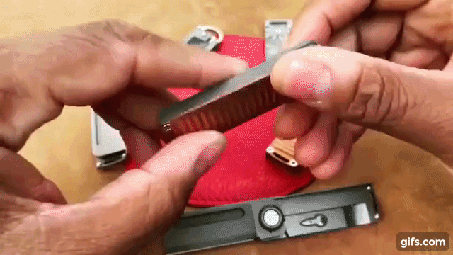 Salvation EDC. Сталь на клинке - Сан Май. Медная шайба и накладка на рукояти.