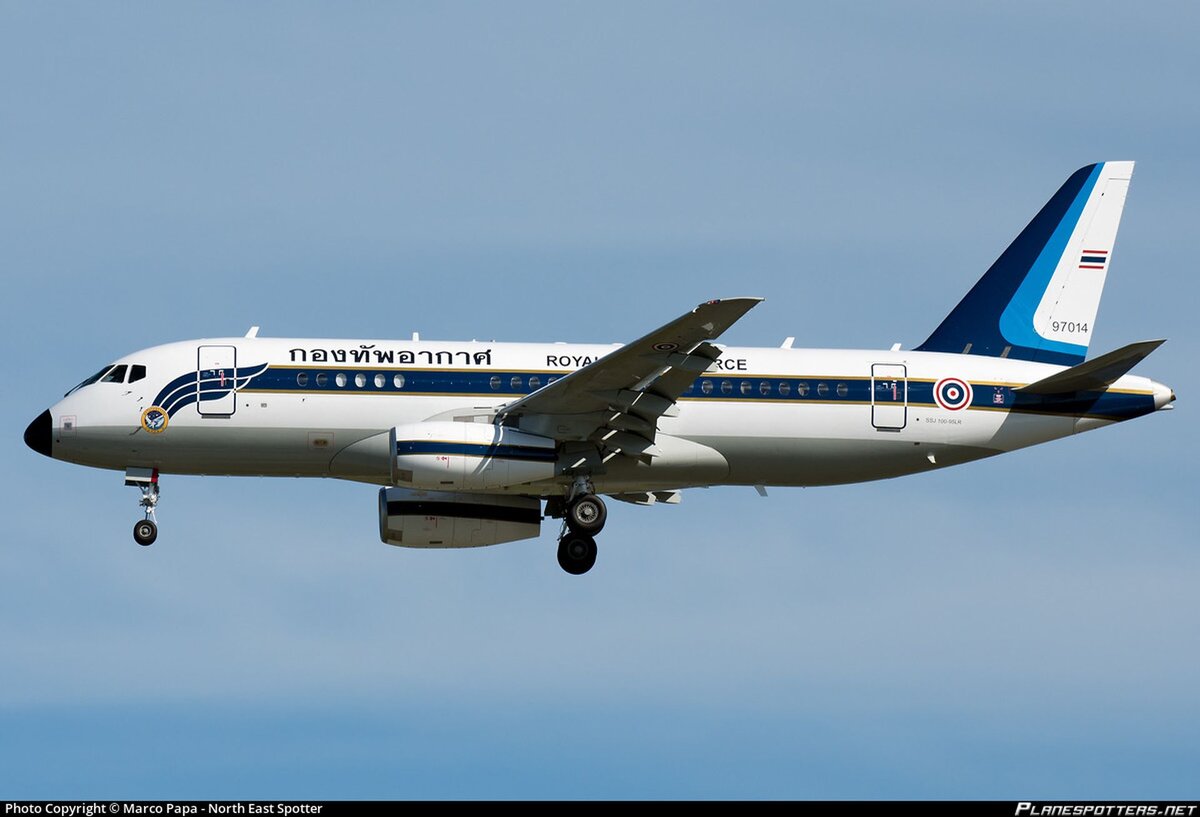 Sukhoi Superjet 100-95LR Королевских ВВС Таиланда