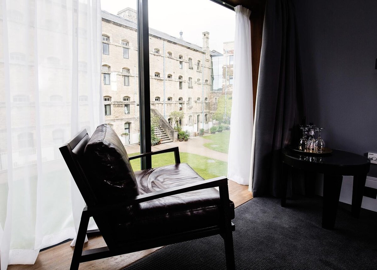 Вид из окна номера Malmaison Oxford Castle