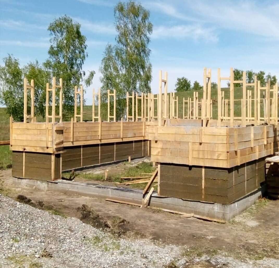 Возведение стен, фото автора