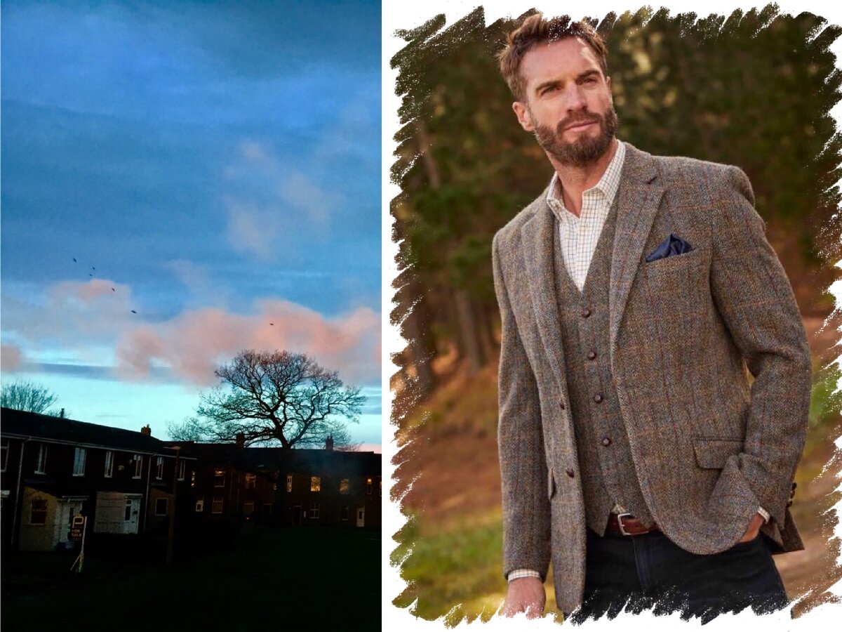 Типичный коттеджный посёлок Севера Англии  и типичный вариант британского гардероба осень 2019