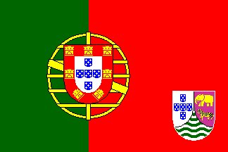 Флаг португальской Колонии а Анголе 1663-1975 года