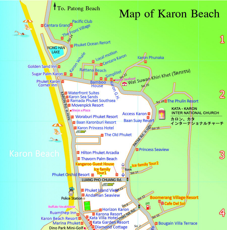 Карта бич пхукет. Пляж Карон на карте Пхукета. Карта отелей Карон Бич Пхукет. Пхукет Карон карта с отелями. Пляж Карон Пхукет на карте.
