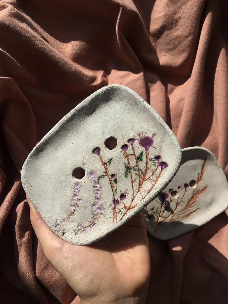 Готовые мыльницы из керамической массы