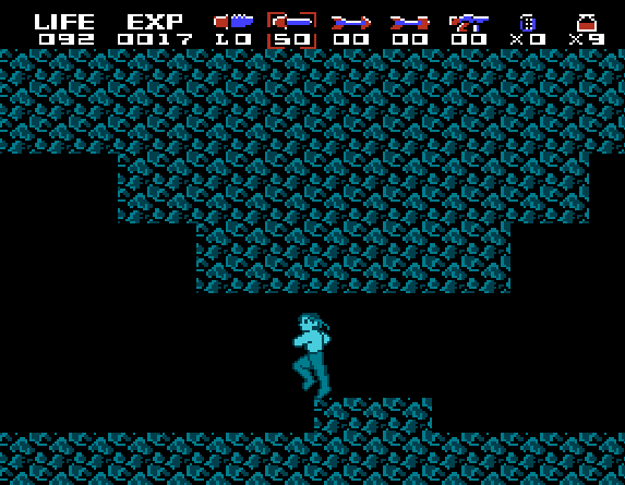 Темная пещера с невидимыми врагами. Кадры из игры «Rambo»