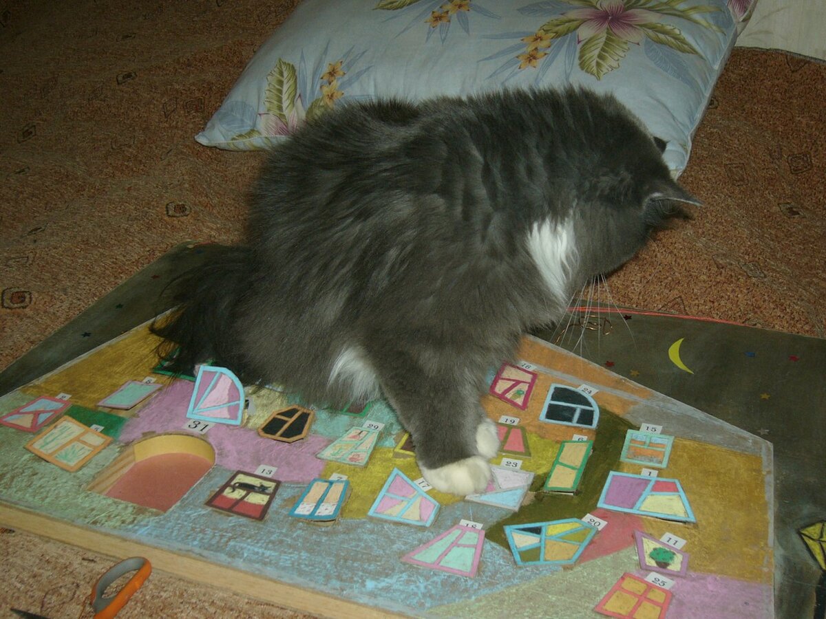 Ося раскладывает конфеты