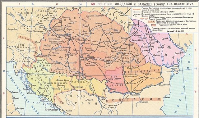 Историческая карта молдавии