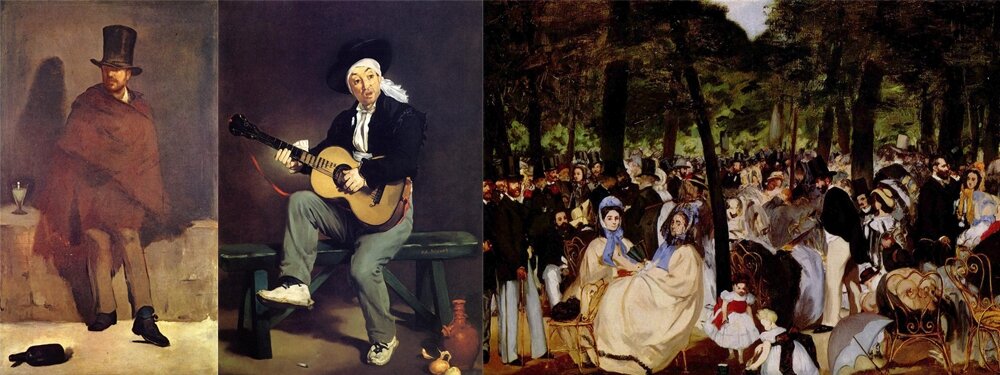 Любитель абсента, Испанский гитарист и Музыка в Тюильри