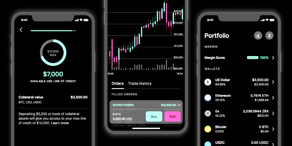 Приложение и веб-интерфейс Coinbase Pro