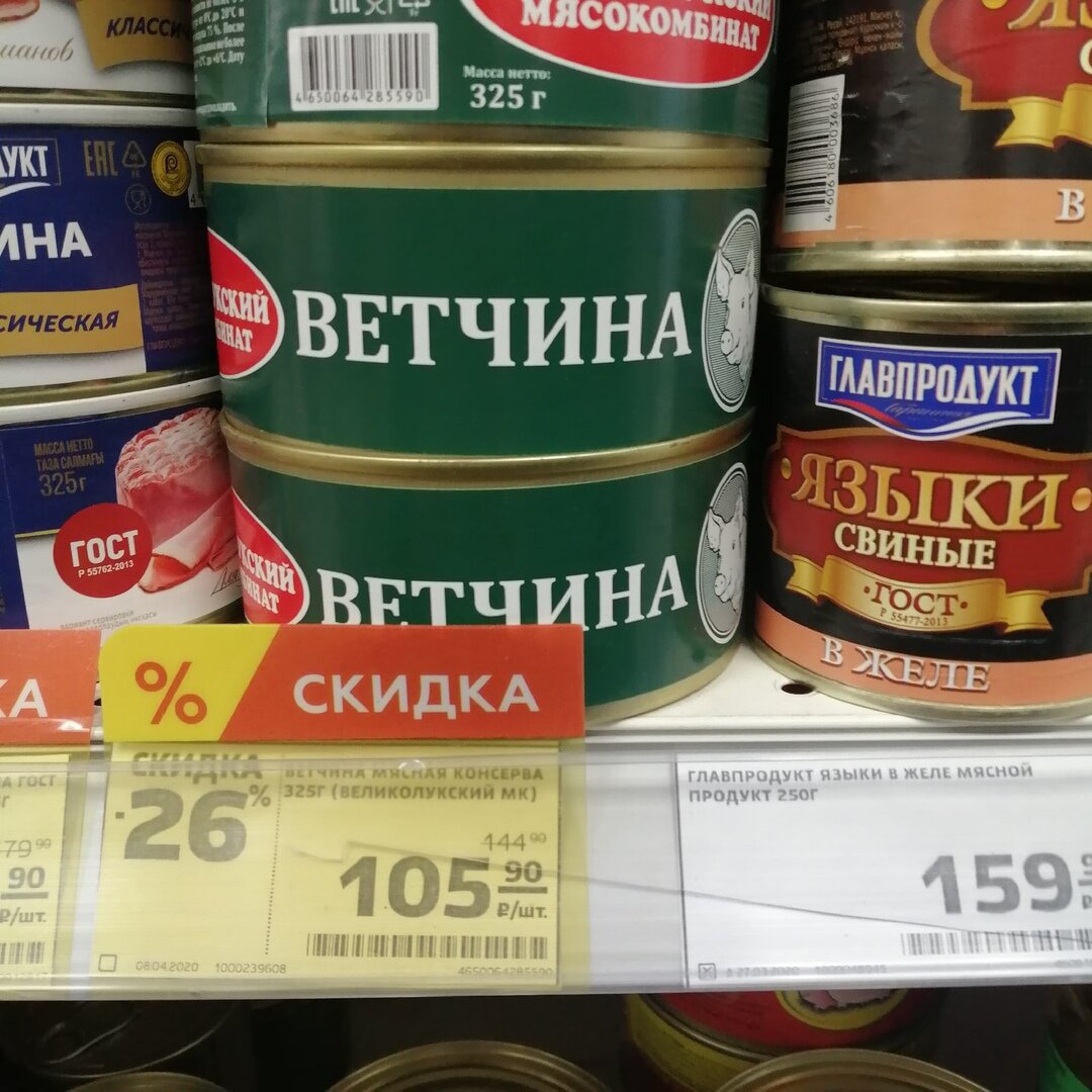 ветчина в банках фото