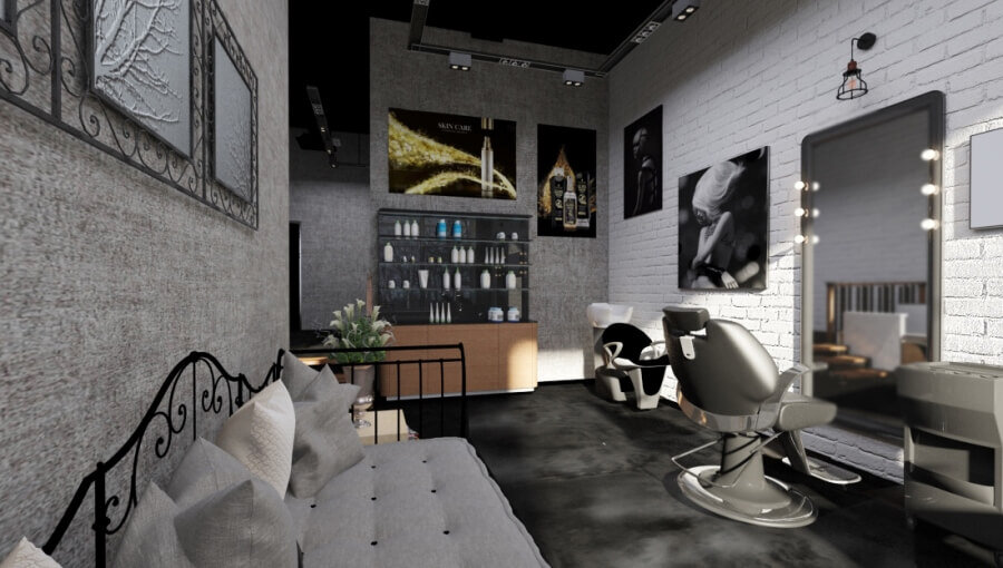 Дизайн салона красоты в стиле лофт от Caravita Studio | DekoDiz | Дзен