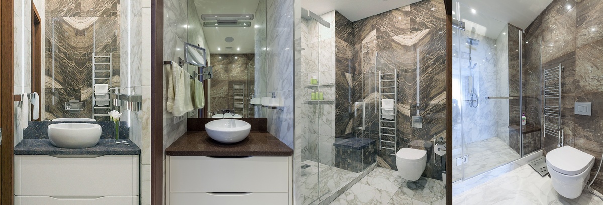 Визуализация (слева) и фотография (справа) после завершения работ 