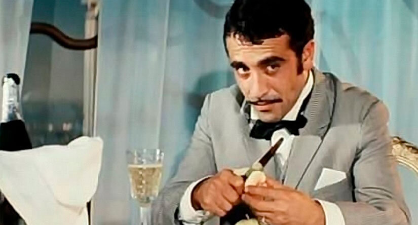 Эдмонд Кеосаян в роли шустрого брюнета в «Новых приключениях неуловимых»