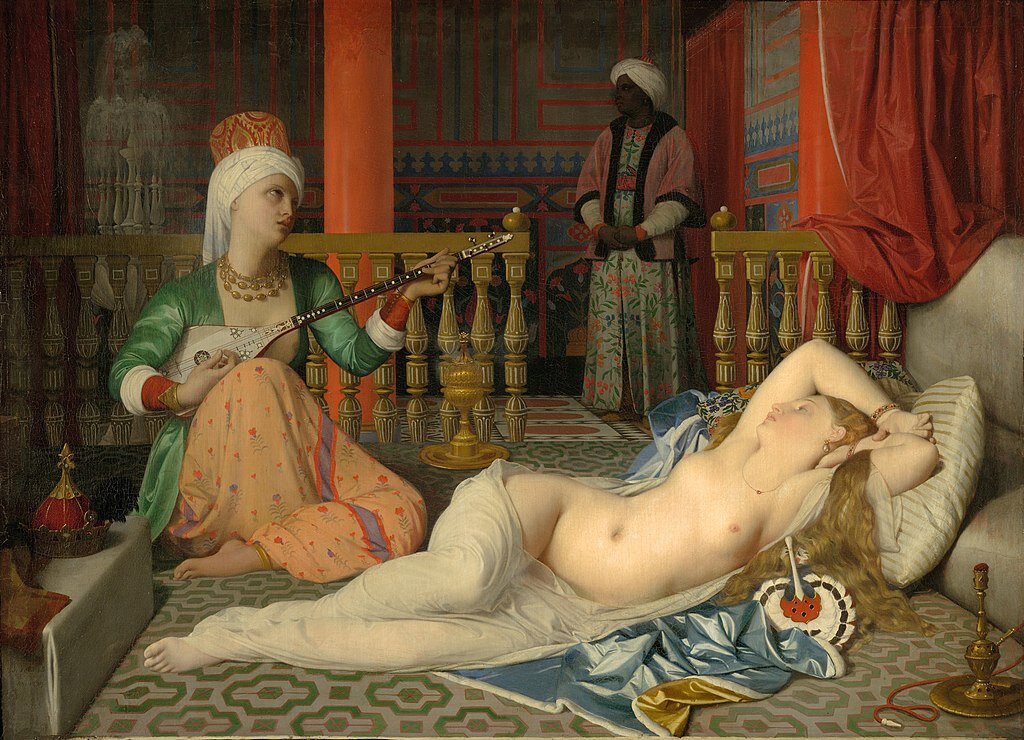  Энгр. "Одалиска и раб". 1839. Музей Фогг