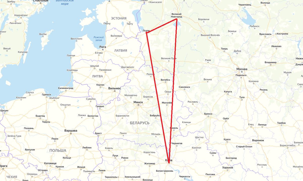 Карта для наглядности событий.