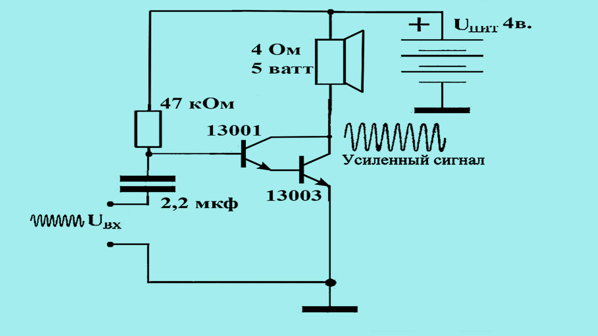Простейшие усилители низкой частоты на транзисторах