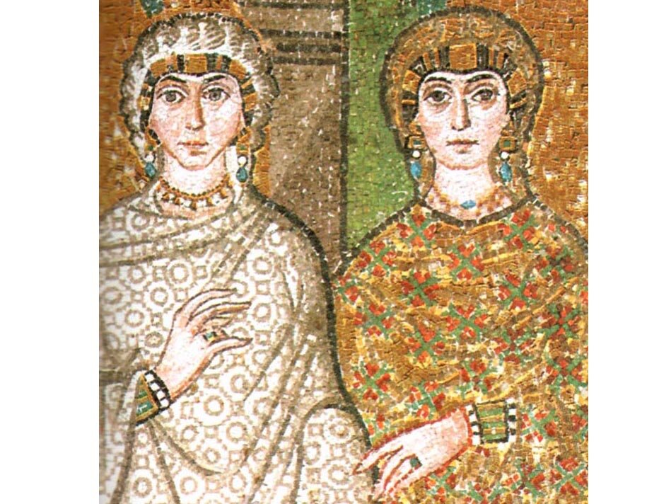 Фрагмент мозаики из Базилики Сан-Витале, Равенна, Италия 