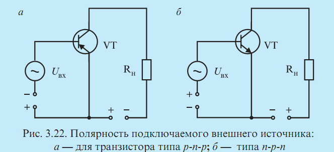 Схемы включения транзистора