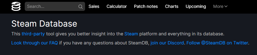 Steam Database
