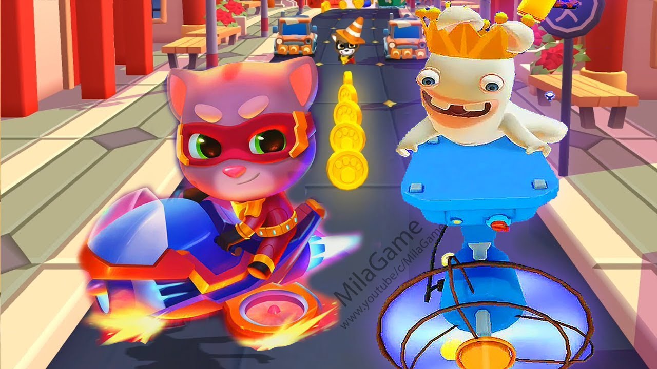 ГОВОРЯЩИЙ ТОМ ОБНОВЛЕНИЕ #1 ПОГОНЯ ГЕРОЕВ БЕГ ЗА ЗОЛОТОМ Tom Hero Dash  Talking Tom Gold Run