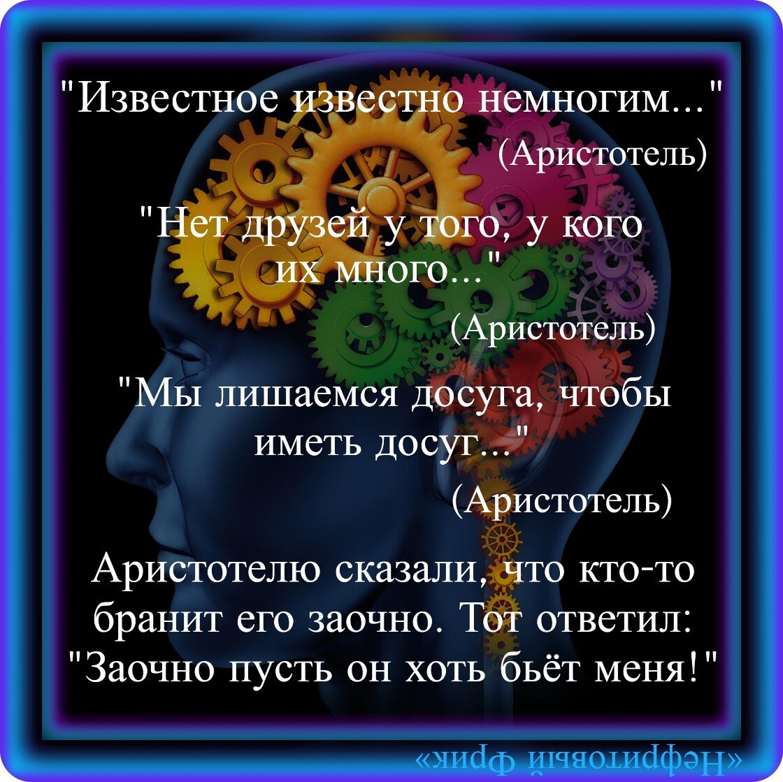 Сочувствую, если мозг у вас работает по Аристотельски | Нефритовый Фрик |  Дзен