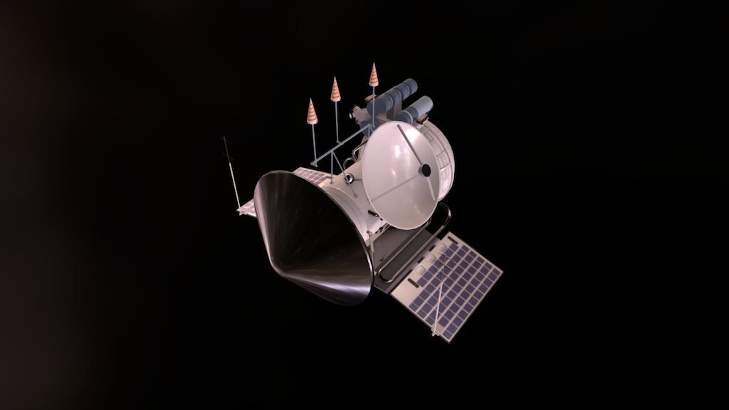 Межпланетная станция "Марс-3". Рендеринг. Взято из Яндекс-картинок 