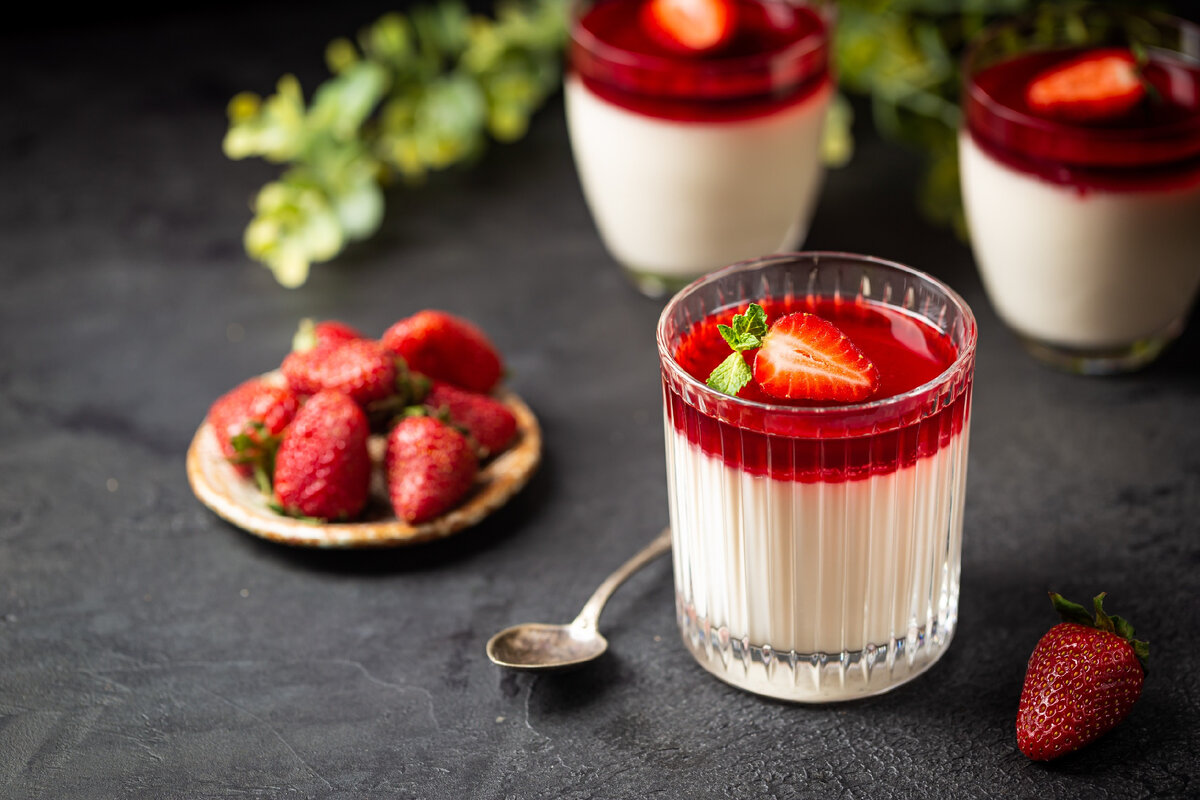 Десерт panna Cotta