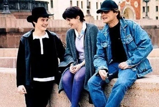    Александр Домогаров, бывшая супруга актера Ирина Гуненкова и их сын