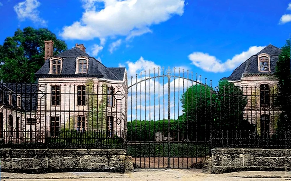 За этими воротами находится Château d’Hérouville. Фото из открытых источников в Интернете