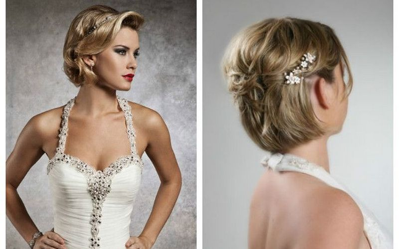 Свадебные прически на короткие волосы - 100 красивых фото Hair styles, Hair cuts