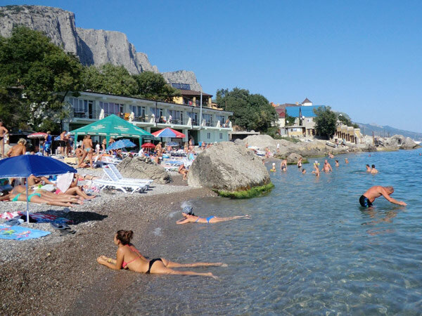 На Форосском пляже. Фото из сервиса Яндекс.Картинки