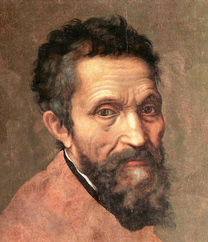 Микеланджело на портрете Даниэле да Вольтерра, ок. 1544