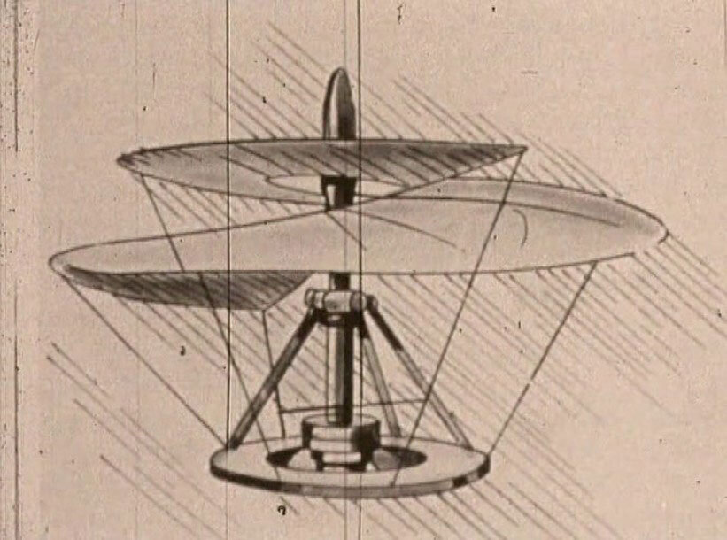 Проект вертолета леонардо да винчи