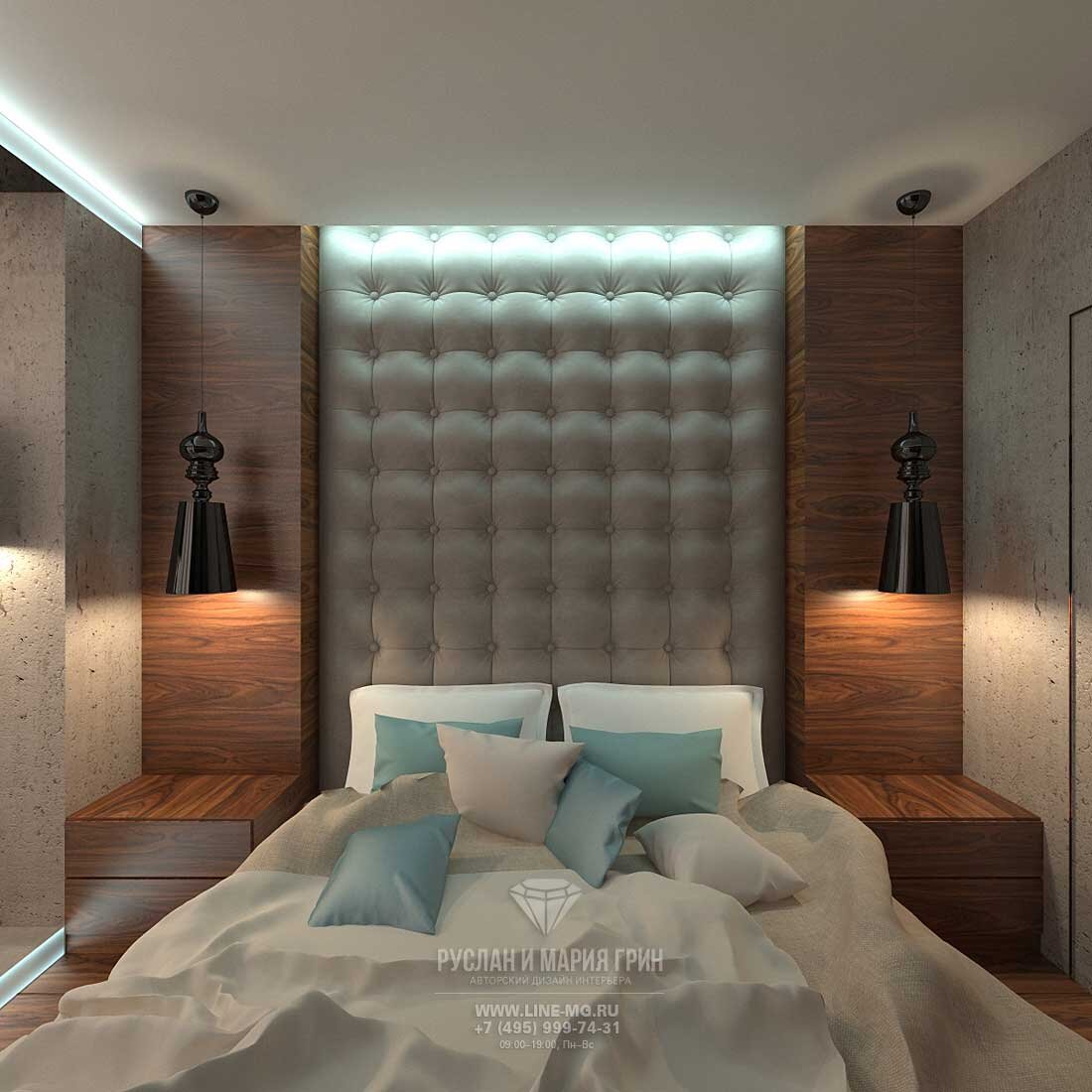 Дизайн спальни в квартире для молодого человека