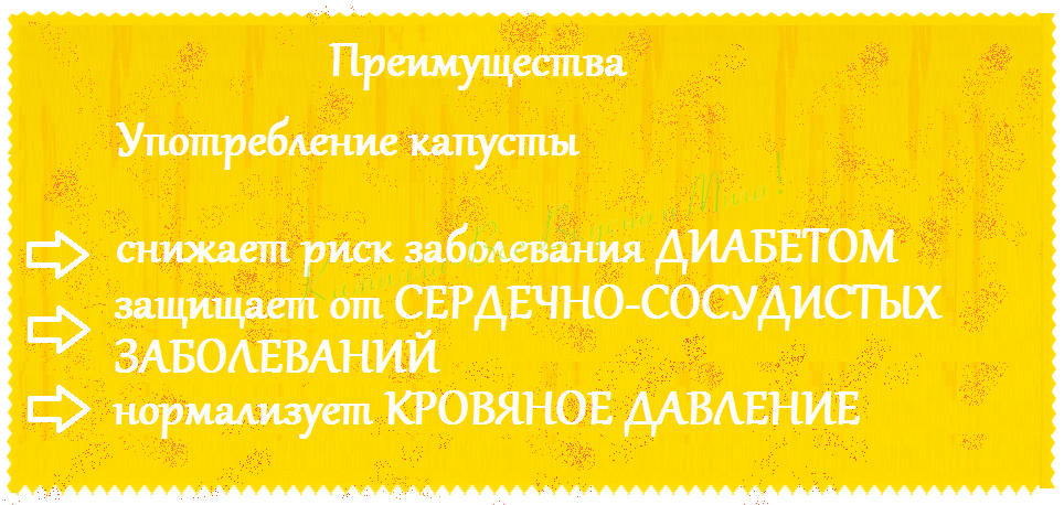 Полезные свойства капусты