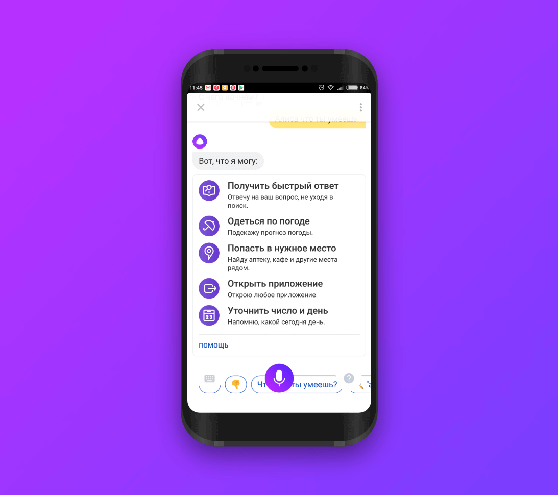 Картинка приложения алиса