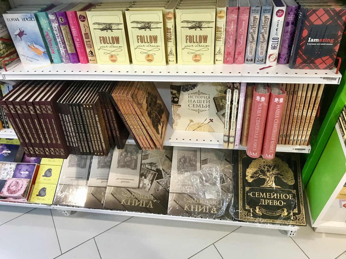 Из личного архива. Полки в книжном магазине
