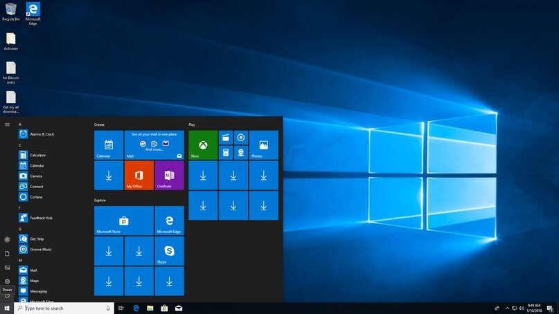 Рабочий стол Windows