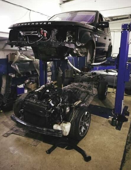Отрыв кузова у RR Sport