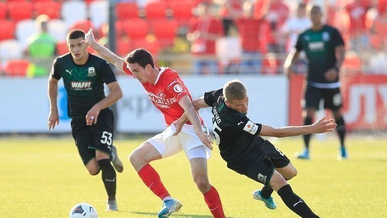 Фото с матча Спартак-2 - Краснодар-2. Фото взято с сайта sport-express.ru