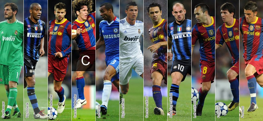 Сборная 2010 от UEFA