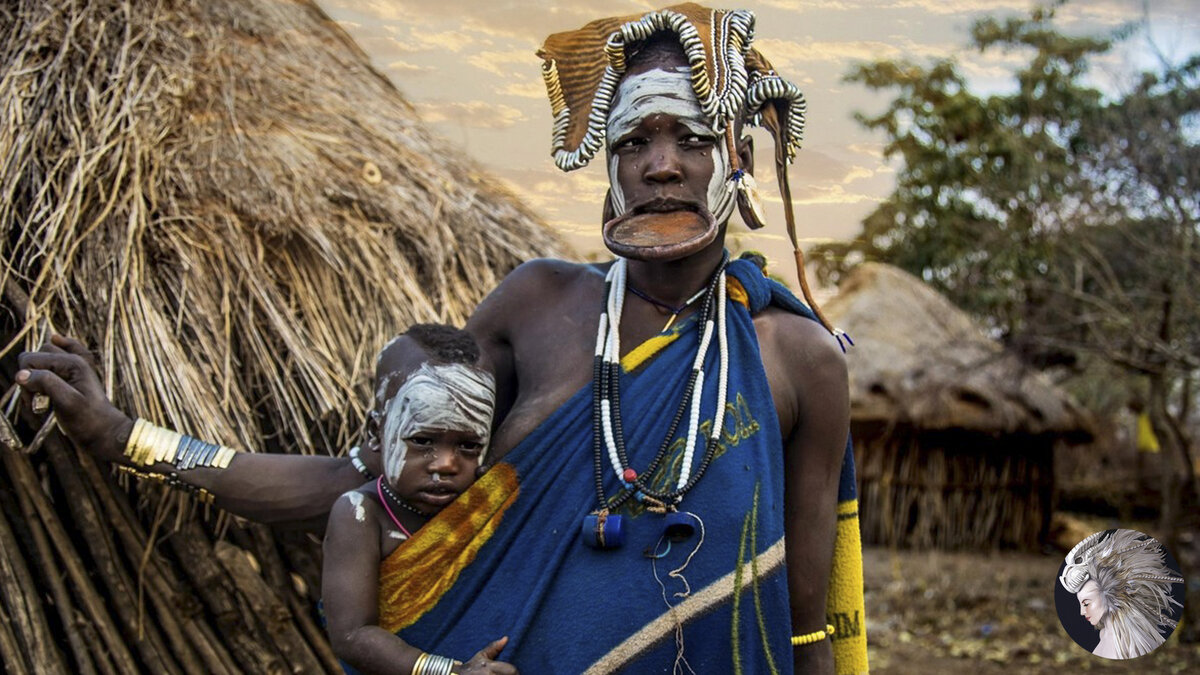 Женщина племени Мурси. Эфиопия