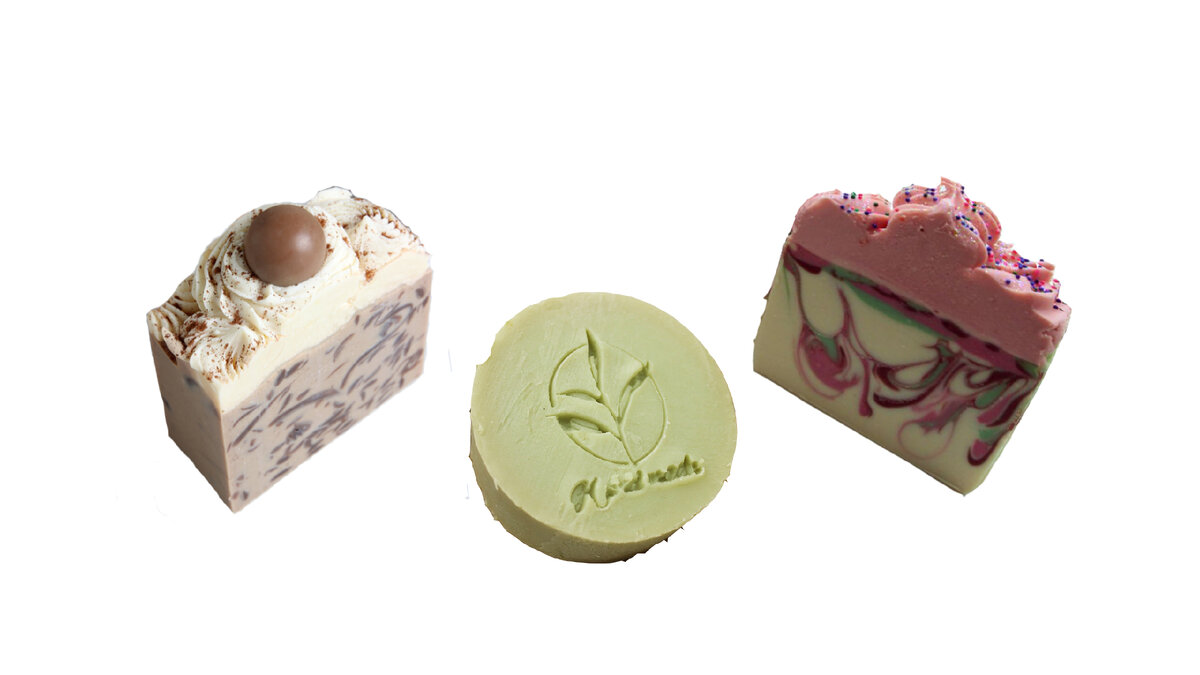 Примеры мыла, сваренного холодным способом.