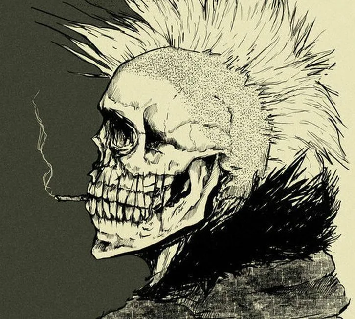 Скелет панк. Череп панков. Доброе утро картинки в стиле панк. Панк рисунки. Punk rock art краст.