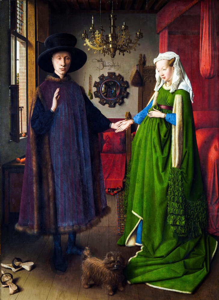 Картина "Портрет четы Арнольфини", Ян Ван Эйк, 1434 г.