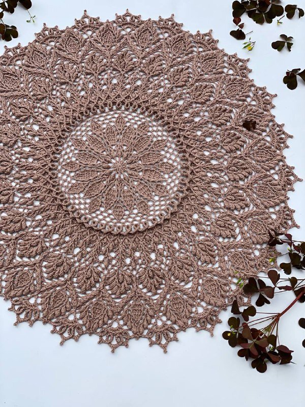 Рельефная салфетка "Одри". Фотография автора
