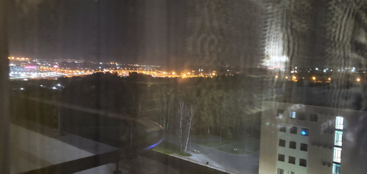 Вечерний пейзаж из окна.